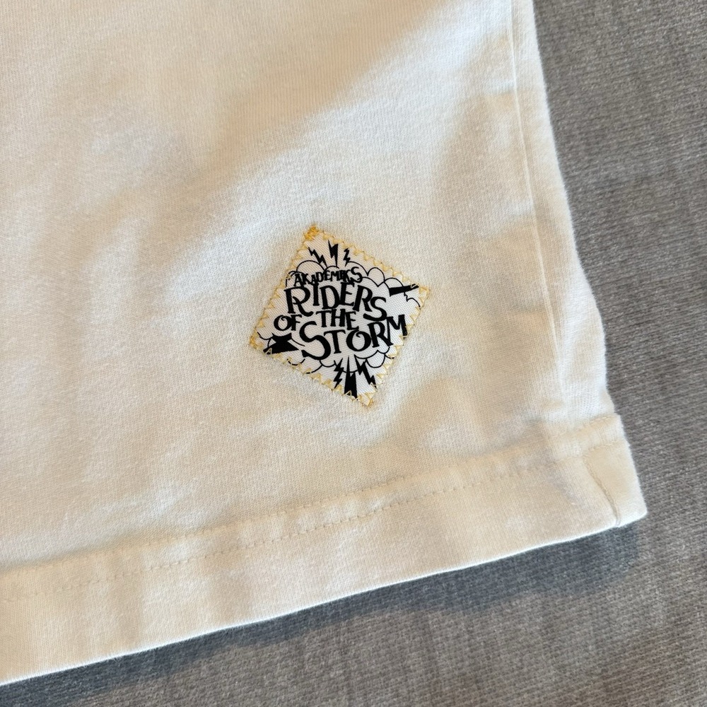 Akademiks Jeans Level Chapter Graphic T Shirt Mens 2XL White Streetwear Y2K - Picture 10 of 12